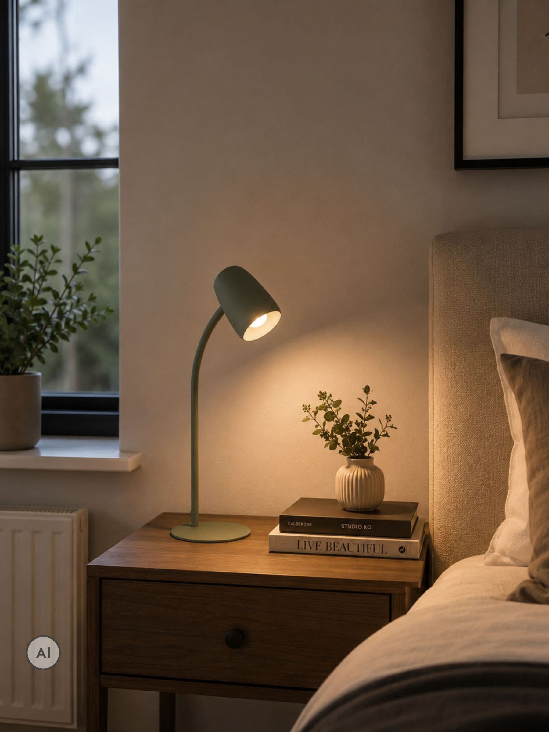 Eglo Unisex Green Carlo Modern Steel Flexible Desk Lamp, In - Image 2