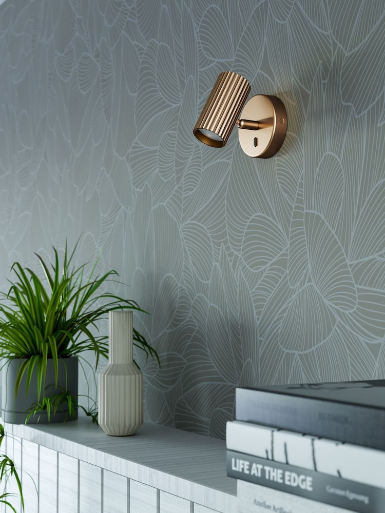 Eglo Matte Brass Portillo Aluminium & Steel Modern Wall Spotlight - Image 2 of 6