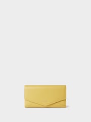 Amarillo - Osprey London The Core Medium Leather Matinee Purse - Imagen 1 de 5
