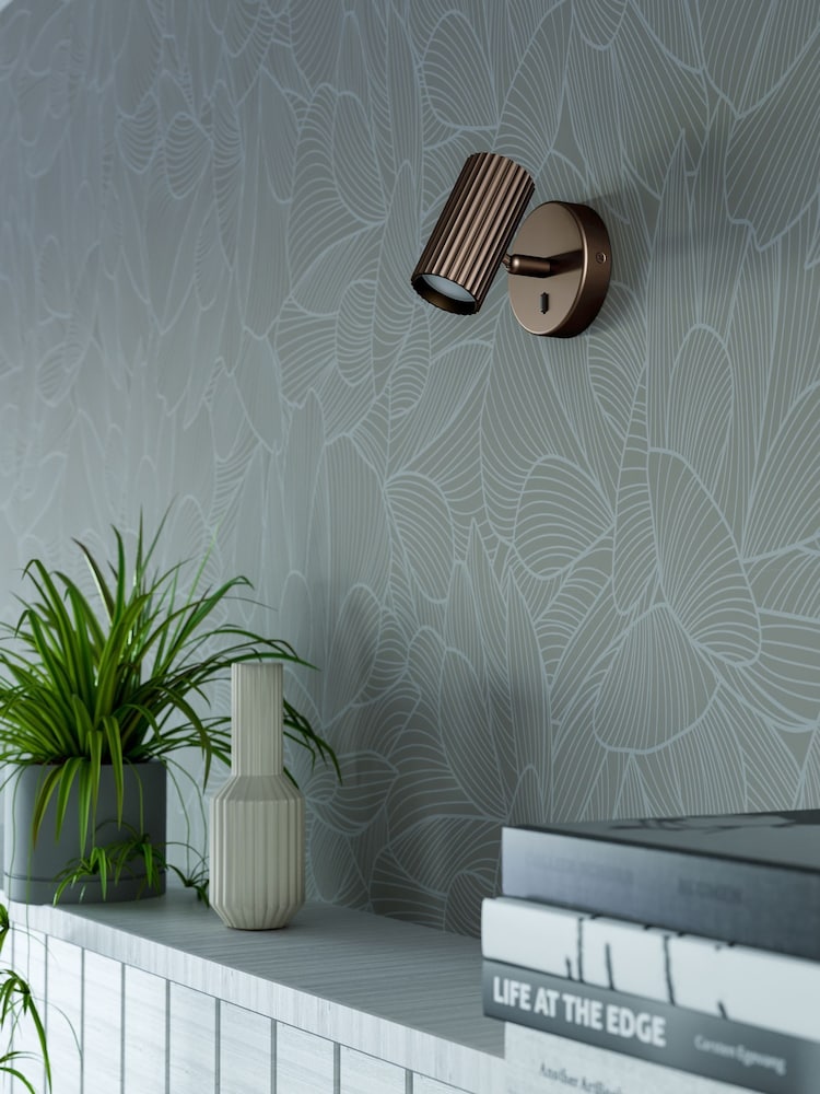 Eglo Bronze Portillo Aluminium & Steel Modern Wall Spotlight - Image 2 of 6 Eglo Bronze Portillo Aluminium & Steel Modern Wall Spotlight - Image 2 of 6