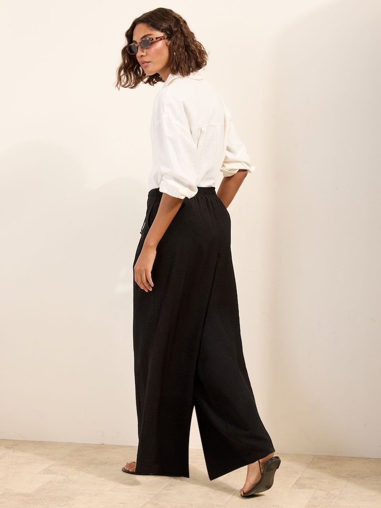 Friends Like These Black Palazzo Trousers - Image 5 of 5