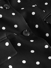 Black/White Polka Dot Short Sleeve Jacket - Image 11 of 12