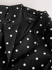 Black/White Polka Dot Short Sleeve Jacket - Image 12 of 12