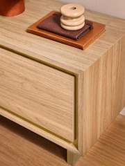 MADE.COM Oak Effect Kaci 1 Drawer Wide Bedside Table - Image 3 of 5