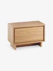 MADE.COM Oak Effect Kaci 1 Drawer Wide Bedside Table - Image 4 of 5