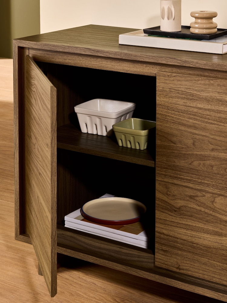 MADE.COM Dark Walnut Effect Kaci Extra Large Sideboard - Image 2 of 6 MADE.COM Dark Walnut Effect Kaci Extra Large Sideboard - Image 2 of 6