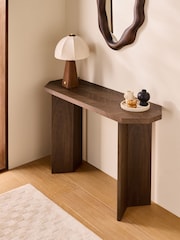 MADE.COM Walnut Brennan Console Table - Image 1 of 6