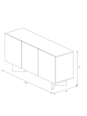 MADE.COM Walnut Brennan Large Sideboard - Image 5 of 7