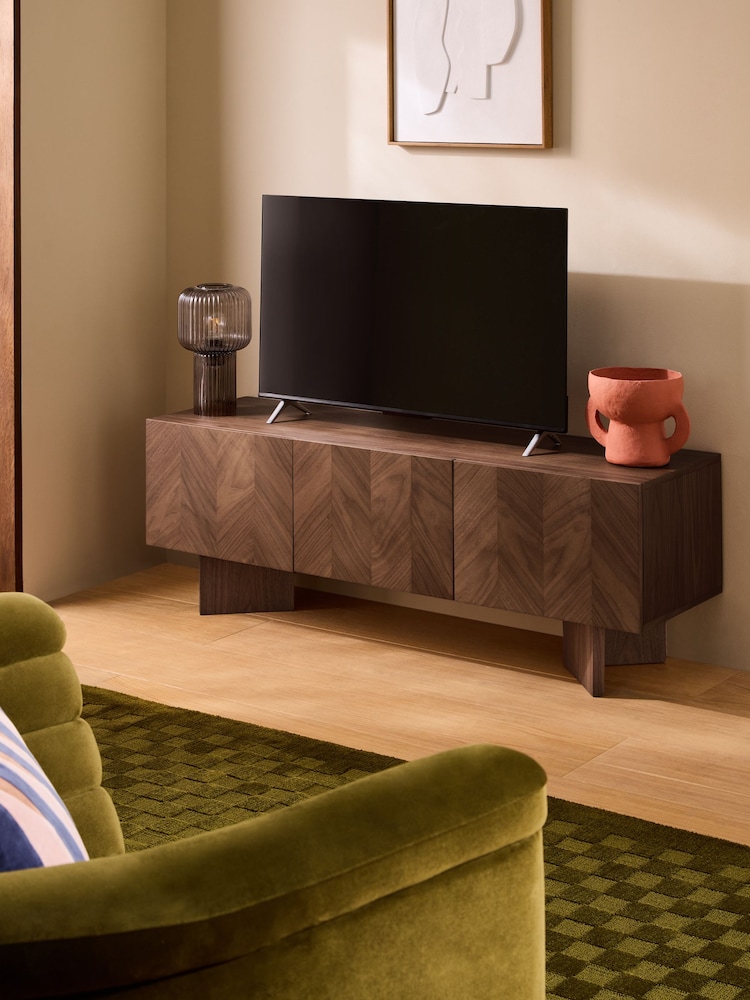 MADE.COM Walnut Brennan Up to 55 Inch Wide TV Unit - Image 2 of 9 MADE.COM Walnut Brennan Up to 55 Inch Wide TV Unit - Image 2 of 9