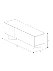 MADE.COM Walnut Brennan Up to 55 Inch Wide TV Unit - Image 5 of 9