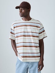 adidas Originals White Stripe T Shirt - Image 1 of 4