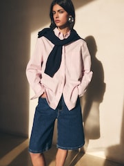 BHOEM Pink Regular Fit Stripes Poplin Shirt - Image 2 of 5