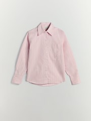 BHOEM Pink Regular Fit Stripes Poplin Shirt - Image 5 of 5