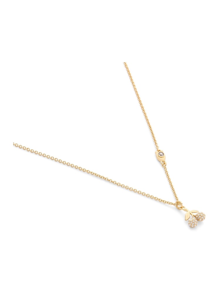 COACH Gold Tone Pavé Icons Cherry Pendant Necklace - Image 3 of 3