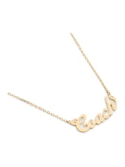 COACH Gold Tone Signature  Name Plate Pendant Necklace - Image 3 of 3