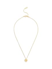 COACH Gold Tone Signature Puffy Heart Pendant Necklace - Image 1 of 4