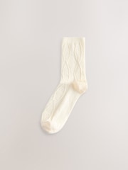 Neutral/Rouge - Strukturierte Socken, 4er-Pack - Bild 2 von 7