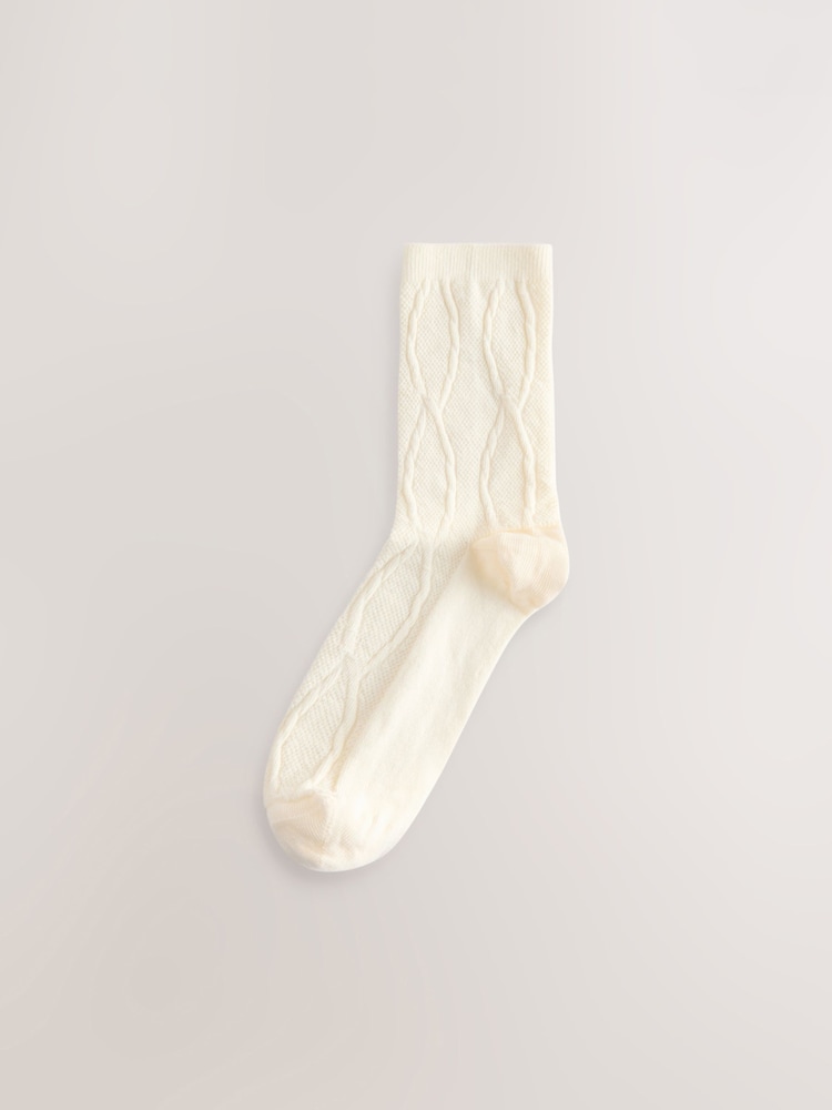 Neutral/Rouge - Strukturierte Socken, 4er-Pack - Bild 2 von 7