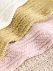 Neutral/Rouge - Strukturierte Socken, 4er-Pack - Bild 7 von 7