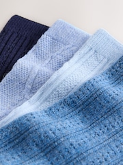Blau - Strukturierte Socken, 4er-Pack - Bild 7 von 7