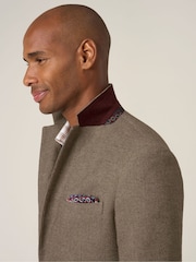 Marrón - Skopes Hexham Tailored Fit Wool Blend Jacket - Imagen 4 de 6