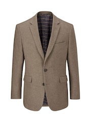 Marrón - Skopes Hexham Tailored Fit Wool Blend Jacket - Imagen 5 de 6
