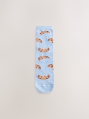 Breakfast Conversational Print - Pachet 4 de șosete pentru glezne - Imaginea 2 din 7