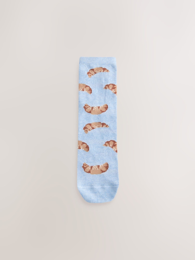 Breakfast Conversational Print - Pachet 4 de șosete pentru glezne - Imaginea 2 din 7