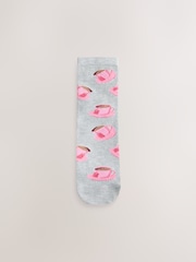 Breakfast Conversational Print - Pachet 4 de șosete pentru glezne - Imaginea 4 din 7