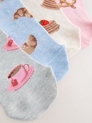 Breakfast Conversational Print - Pachet 4 de șosete pentru glezne - Imaginea 7 din 7