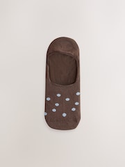 Multi Polka Dot Invisible Socks 4 Pack - Image 4 of 7