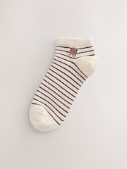 Navy/Oatmeal Hamish The Highland Cow Trainer Socks 5 Pack - Image 3 of 8