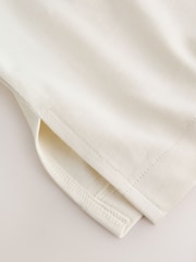 Cream Embroidered Graphic Print Beach T-Shirt - Image 12 of 12