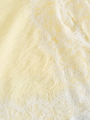 Yellow Asymmetric Cami Lace Top - Image 7 of 8