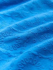 Cobalt Blue Broderie Jersey Ruffle Strap Mini Dress - Image 8 of 8