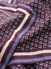 Chocolate Brown Geometric Hanky Hem Dress - Image 6 of 7