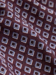 Chocolate Brown Geometric Hanky Hem Dress - Image 7 of 7