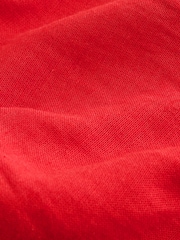Red Button Down Midi Dress - Image 7 of 9