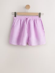 Chambray Pink - N. Premium 100% ខោខ្លី linen - រូបភាព 6 នៃ 8