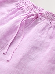 Chambray Pink - N. Premium 100% ខោខ្លី linen - រូបភាព 7 នៃ 8