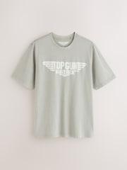 Green Top Gun Regular Fit Graphic Print Film T-Shirt - Image 2 of 5