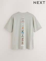 Green Top Gun Regular Fit Graphic Print Film T-Shirt - Image 6 of 9