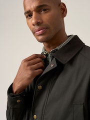 Skopes Green Ribble Showerproof Wax Jacket - Image 6 of 9