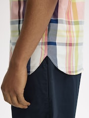 Fred Perry Blue Madras Shirt - Image 3 of 5