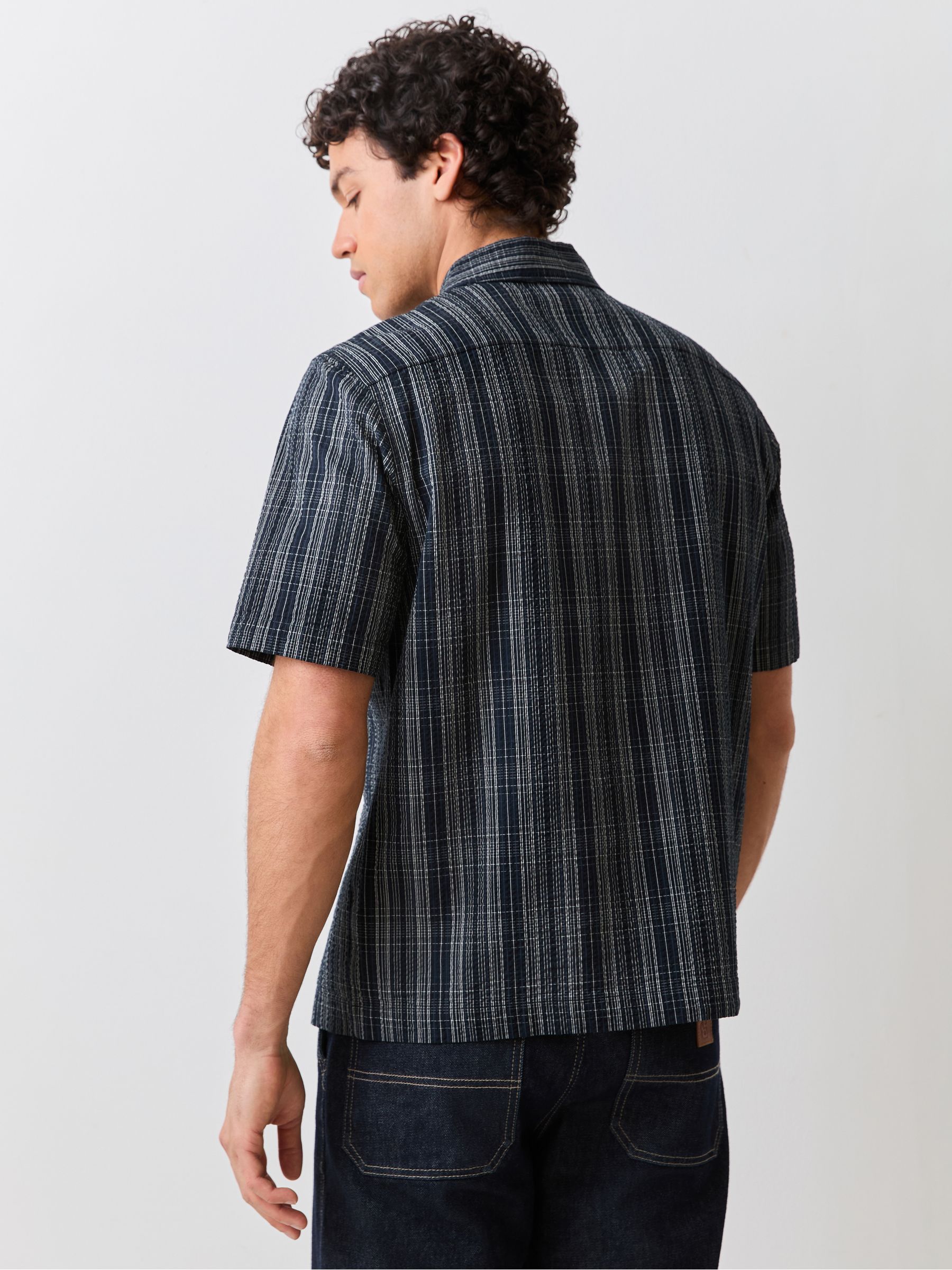 Buy Fred Perry Blue Seersucker Check Shirt from Next USA
