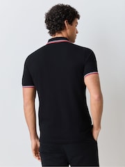 Fred Perry Black Tipped Polo Shirt - Image 3 of 5