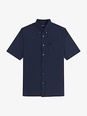 Fred Perry Dark Blue Oxford Shirt - Image 3 of 5