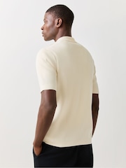 Cream - Fred Perry Tonal Vertical Stripe Shirt - Imaginea 3 din 5