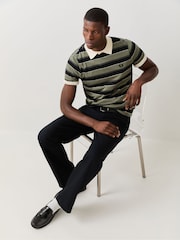 Fred Perry Black Twin Tipped Polo Shirt - Image 2 of 4