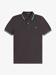 Fred Perry Brown Tipped Polo Shirt - Image 1 of 1